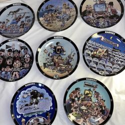 Oakland Raiders "The Ultimate Raiders Fan" Plate Set Gary Patterson Danbury