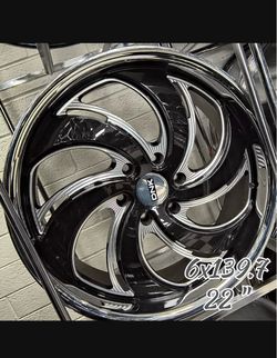 Level up your truck or SUV with a fresh set of 22s! 🛞🔥 ​⚡ Size: 22" 💥 Bolt Pattern: 6x139.7 (6x5.5) 🛻 Fits: Chevy Silverado/Tahoe, GMC Sierra/Yuko