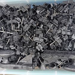 Hidden composite deck fasteners