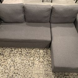 Gray Sleeper Sofa - Apartment Size 