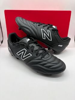New Balance 442 V2 Academy JR FG Kids Size 2 and 6 Wide W Soccer Cleats Shoes Black New!