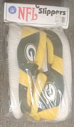 Greenbay Packers Official NFL Men's XL  (12-13) Slippers