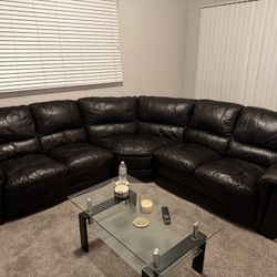 Black Leather Couch
