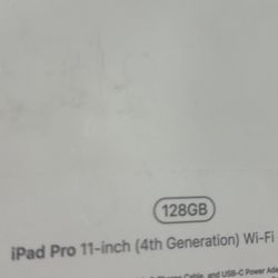 iPad Pro 11inch 4th Generation Wifi Only With Box Used 