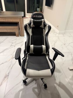 S-Racer Gaming Chair Black and White