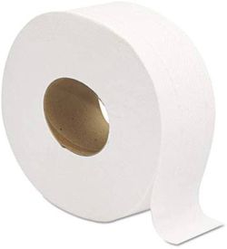 GEN 202 Jumbo JRT Bath Tissue, 2-Ply, White, 9 in Diameter (Case of 12 Rolls) (2-(Case of 12 Rolls))