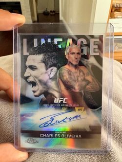 Charles Oliveira Topps Chrome UFC Certified Auto