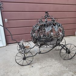 Custom Designed Iron Carriage (Yard Art)