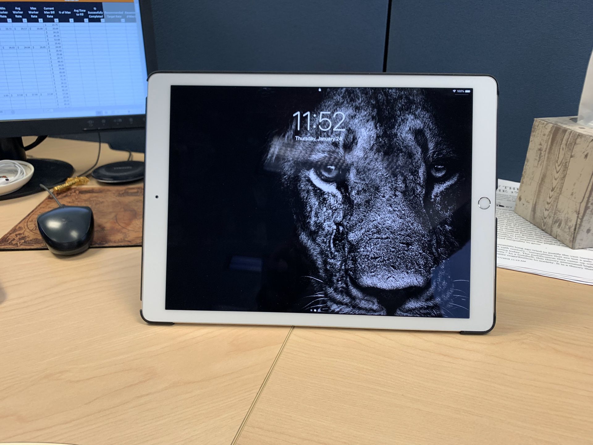 12.9 inch iPad Pro with keyboard and Apple Pencil