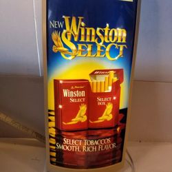 Vintage Cigarette Winston Select Eagle Lighted Sign Tobacco Advertising  Driveway pick up in Kernersville off of union cross road near Glenn highschoo