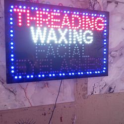 Sign of the trading waxing facial in Walmart