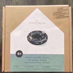 NEW Coco Village Inflatable Snow Tube-blizzard Print $50