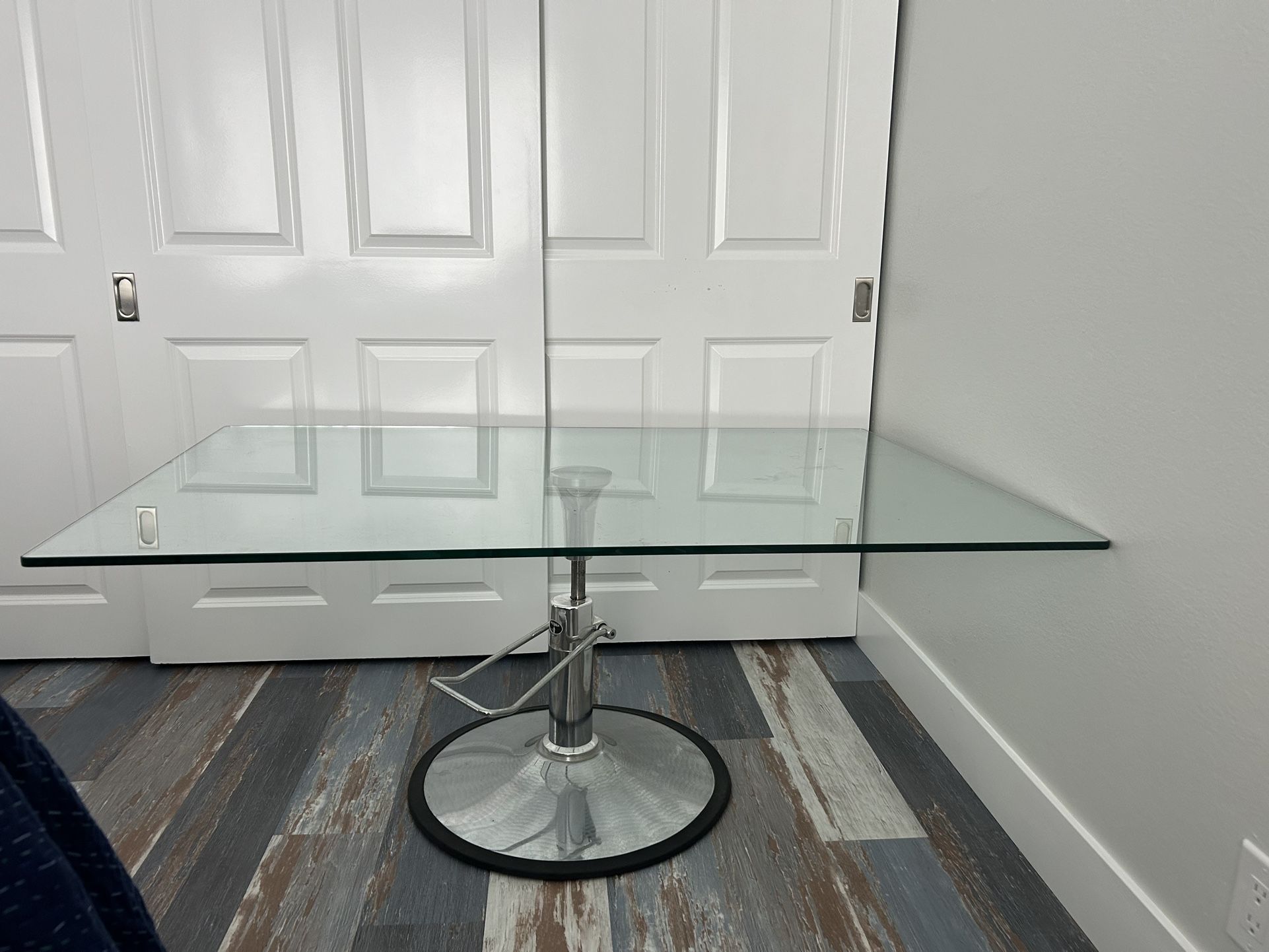 Glass Topped Desk