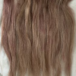 14” Human Hair Clip-in Extensions (Reddish-Chestnut)