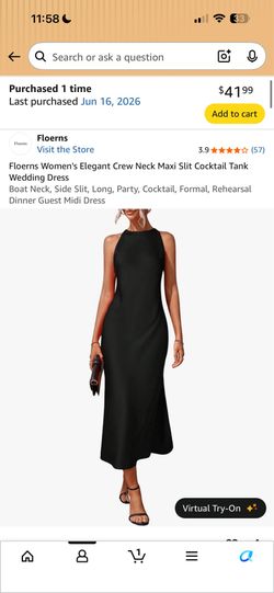 Black long dress