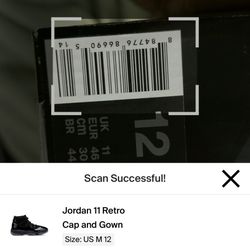 Jordan 11’s Cap And Gown Size 12