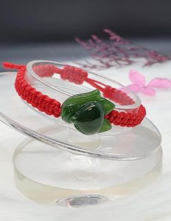 Fox Jade Red String Bracelet