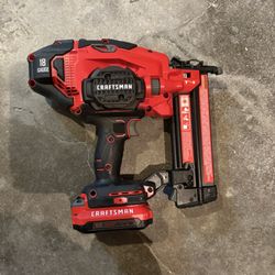 Craftsman 18g nail Gun (never Used) Battery Included 