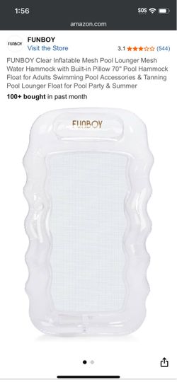 FUNBOY Clear Mesh Lounger Pool Float
