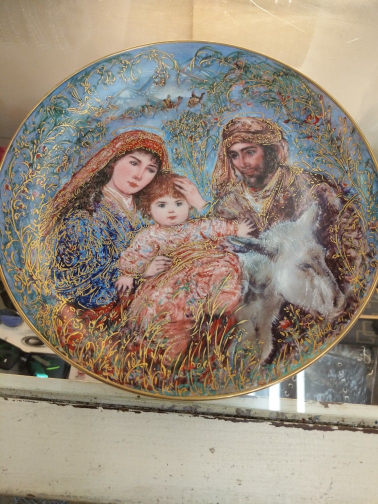 LARGE PLATE THE flight INTO EGYPT