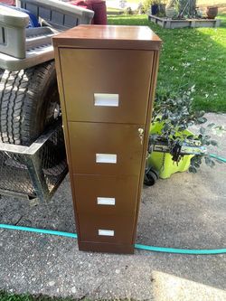 4-Drawer Metal Filing Cabinet with Lock