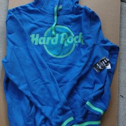 NWT Hardrock Cafe L/S Hooded Sweatshirt Size Medium