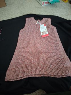 Sleeveless Knit Sweater Vest Size M
