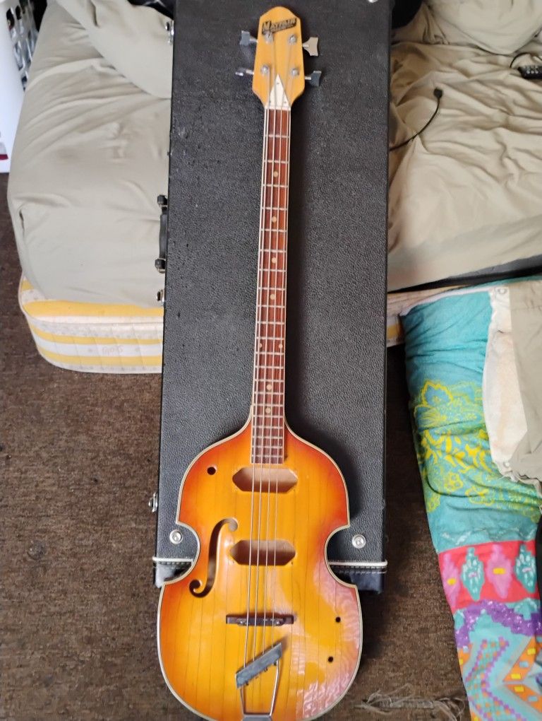 1960s-70s Mayfair Deluxe Antique Bass Guitar