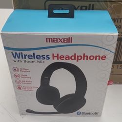 maxell wireless headphones with boom mic