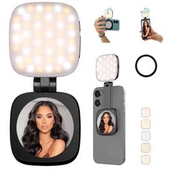 Magnetic Selfie Light with Mirror for iPhone 