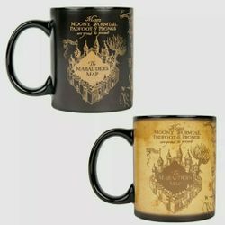 Harry Potter Hogwarts Marauder's Map, color changing ceramic mug