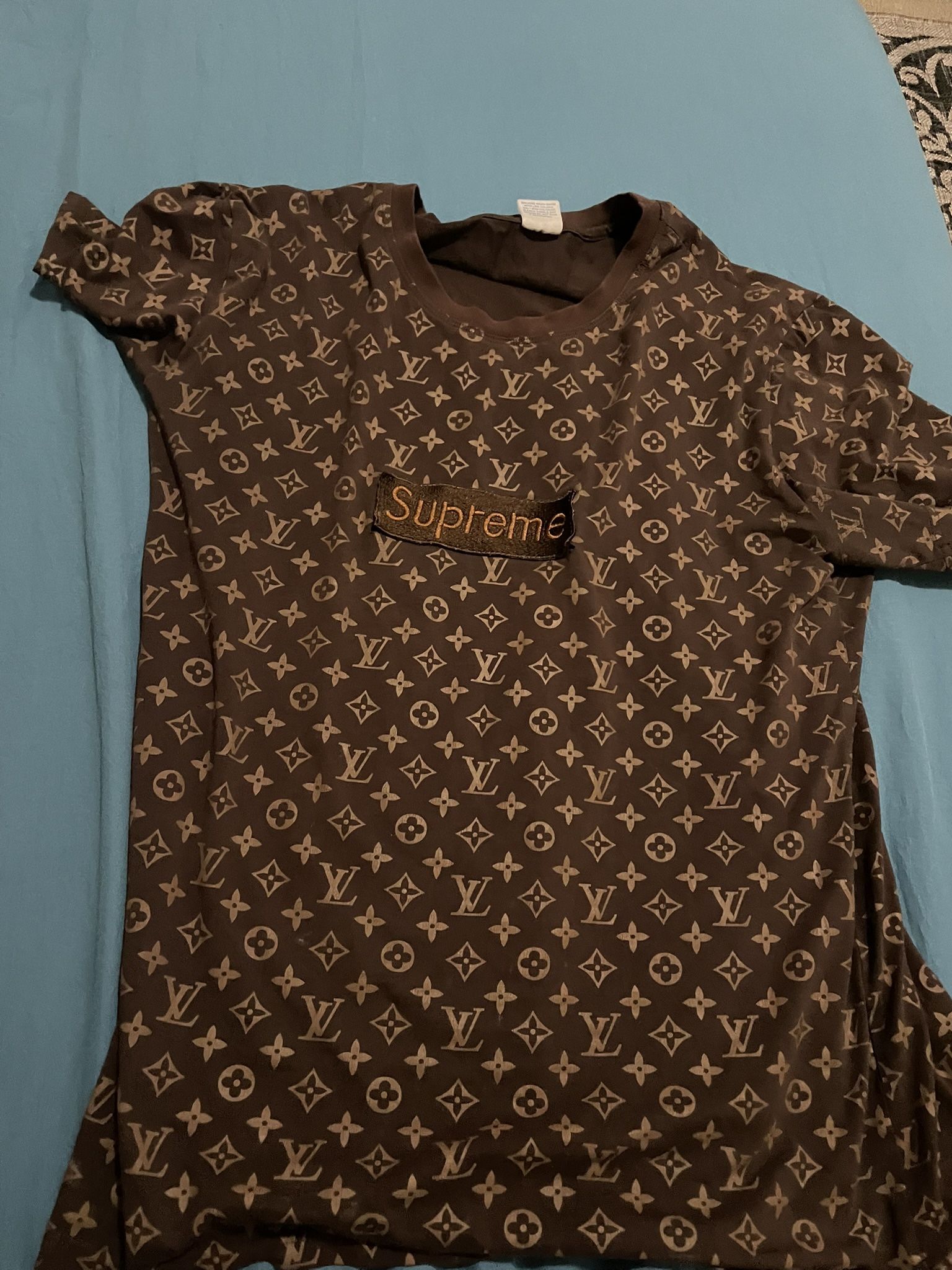 Brown Supreme Louis Vuitton Shirt
