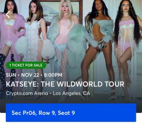 KATSEYE Ticket LA 11/22 (1 ticket)