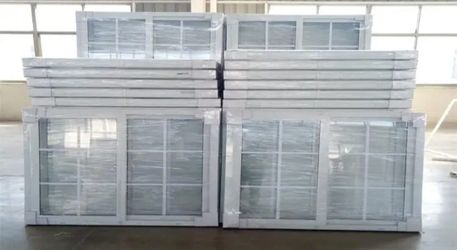 White PVC Sliding Windows with Grilles