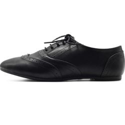 Ollio Women's Shoe Classic Lace Up Dress Low Flat Heel Oxford Size 8