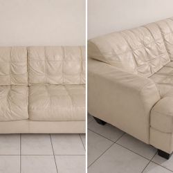 $50 Leather Sofa – Must Go