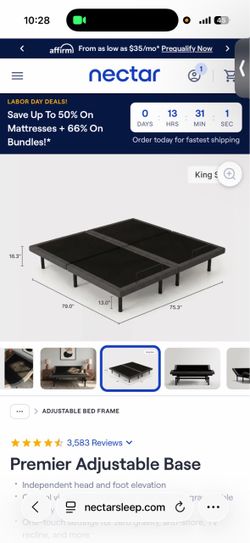 King 600 Adjustable base