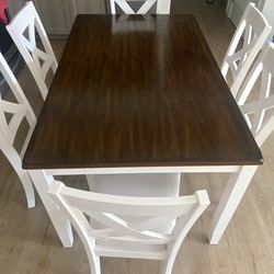 Wooden Dining Table And Chairs