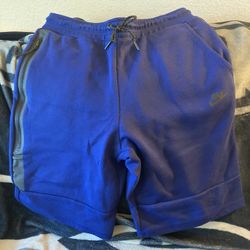 Nike Tech Fleece Shorts Royal Blue Size Large