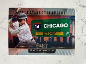 2025 Panini Select #24 Braden Montgomery Select Destinations White Sox