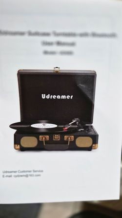 Record player used as decor with box