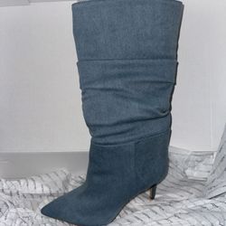 Denim Boots 