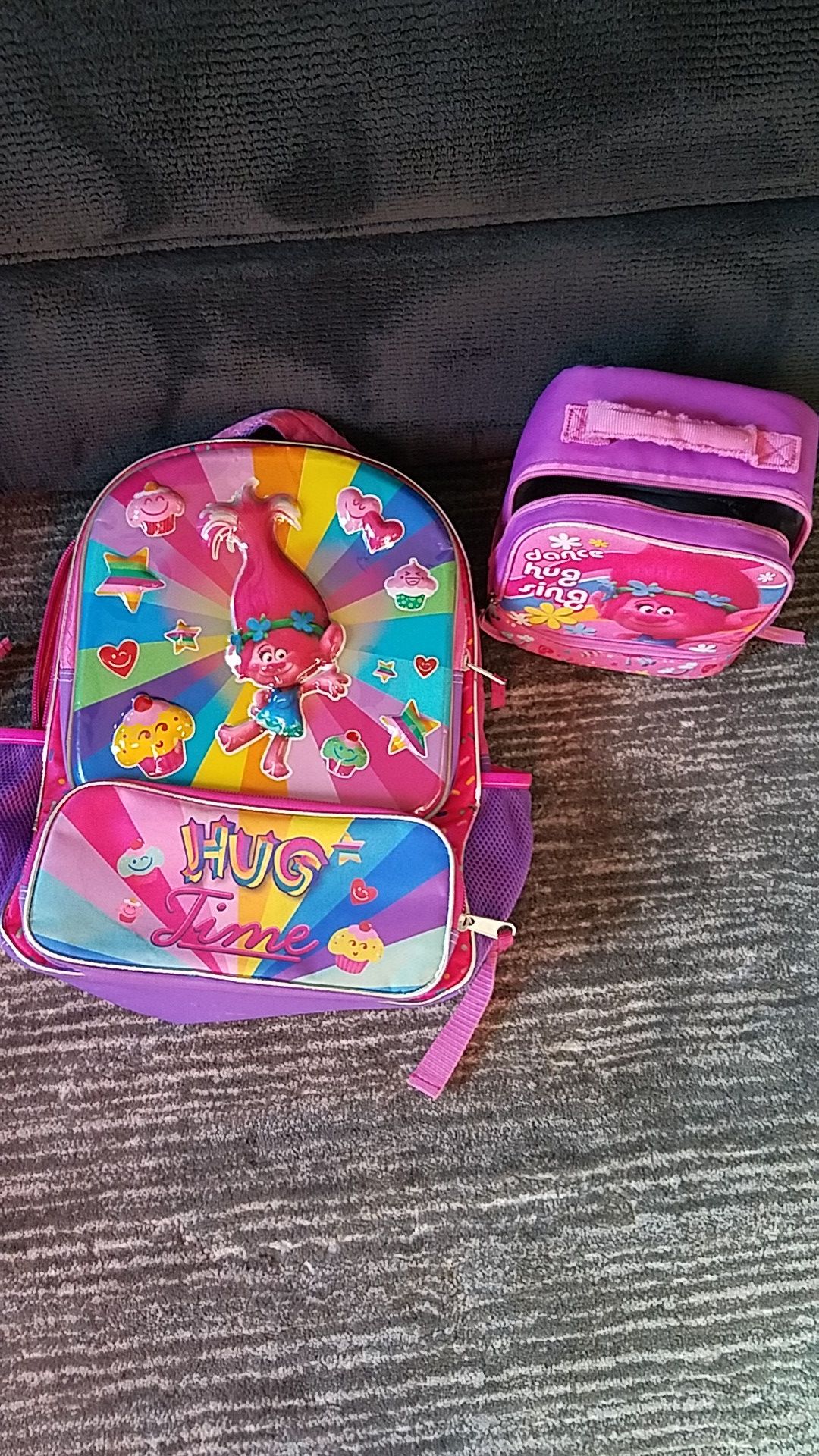 Trolls Backpack and Lunchbox