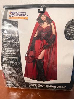 Halloween costume Dark Red riding hood