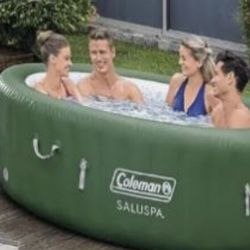 Coleman SaluSpa AirJet Inflatable Heater / Pump Green Top Hot Tub