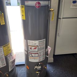 New Rheem 40 Gallon Convertible Natural Gas Or Propane Water Heater
