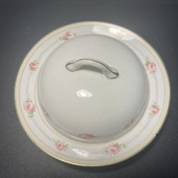 Noritake Antique 1921 To 1925 English Rose Mystery 84 Lorraine Covered Butter Dish