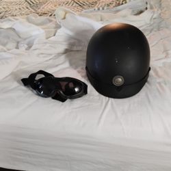 Willie G Helmet with Sun Goggles.