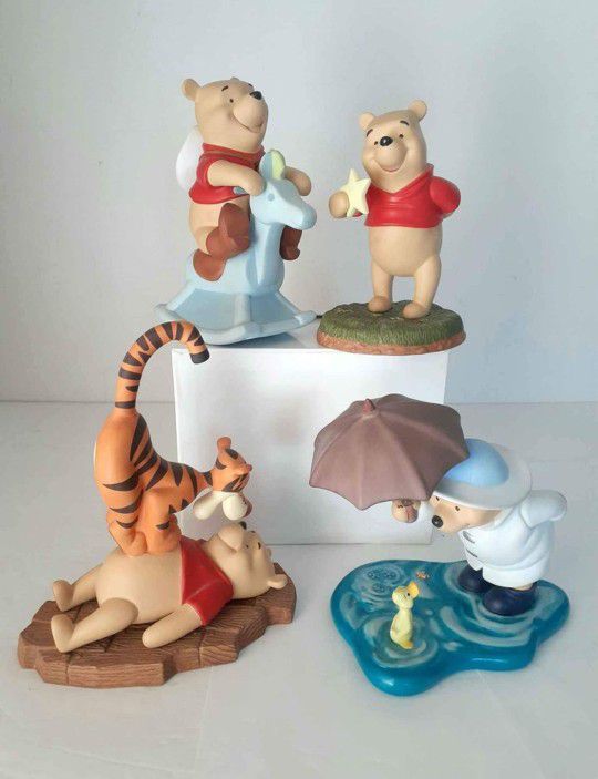 Disney Group Of 4 Pooh and Friends Figurines