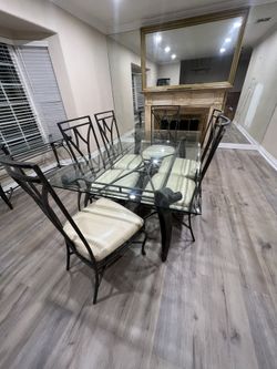 Dining Table With 6 Chairs And Console Table